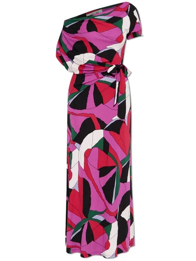 다이앤 폰 푸르스텐버그 엘리아나 추상 프린트 맥시 드레스 DVFDS4S016_TNDLG