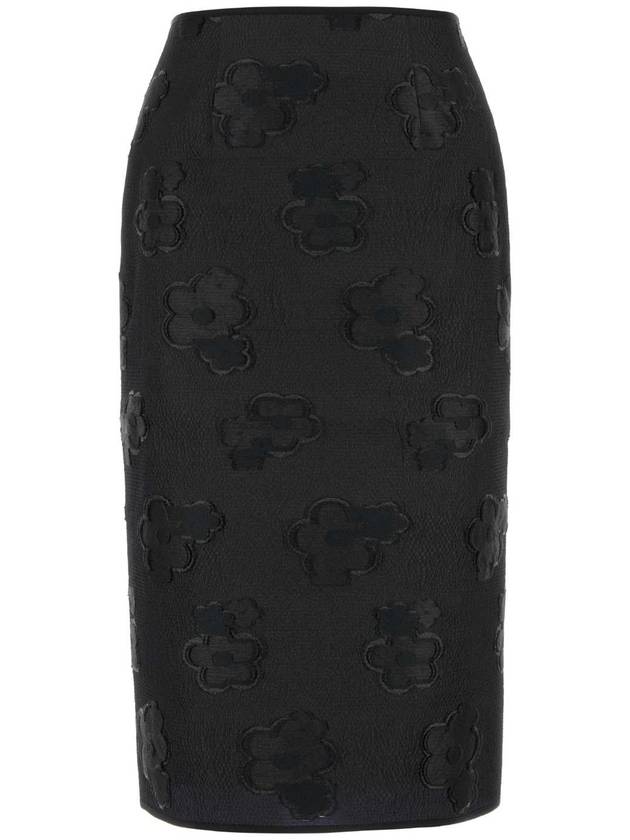 25SS 세실리에반센 블랙 실크 blend Allegra 스커트 125RTW17006 블랙