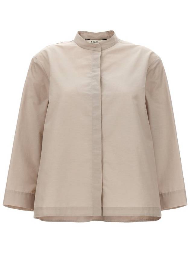 'S Max Mara Helene 크루넥 긴팔 셔츠