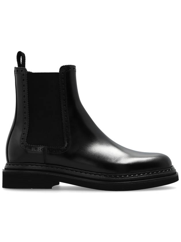 Dolce & Gabbana Leather Chelsea Boots Dolce & Gabbana  Women's  Black