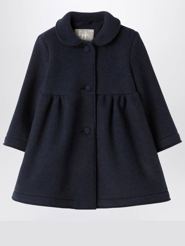 Il Gufo Blue couture fleece coat