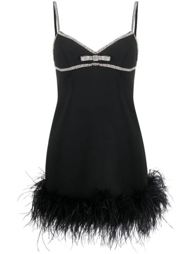 셀프 포트레이트 숏 원피스 RS24146SB black