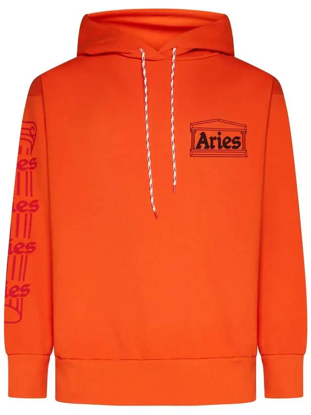 양자리 로고 프린트 드로스트링 후디 FUAR20010_ORG