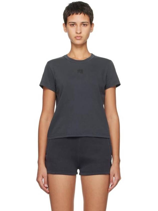 Gray Shrunken T Shirt 241214F110015