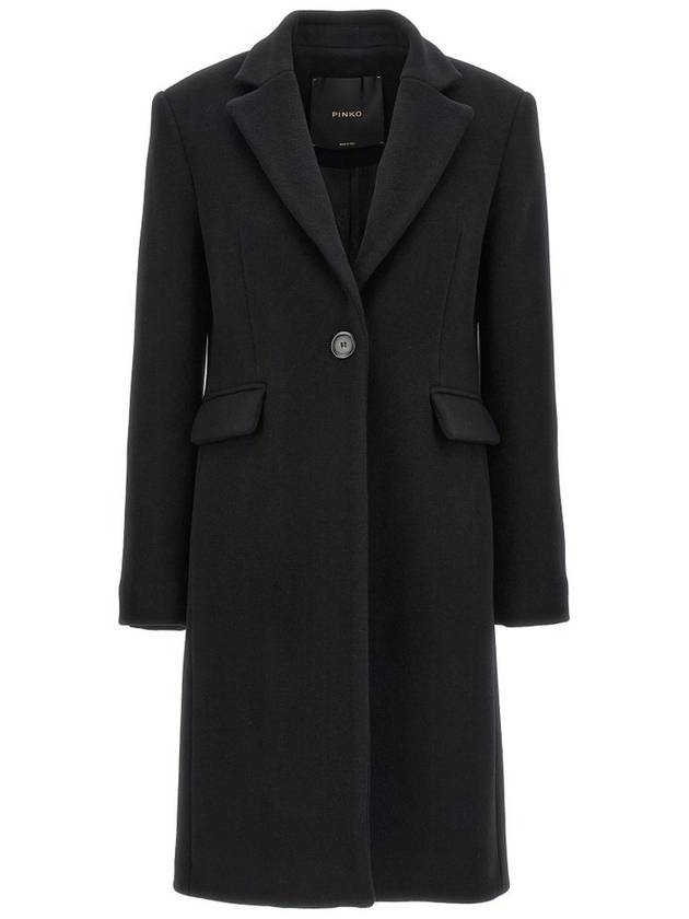 Pinko 싱글 브레스티드 긴팔 코트