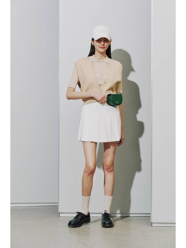 DOUBLE TISSUE DROP SHOULDER VEST_BEIGE