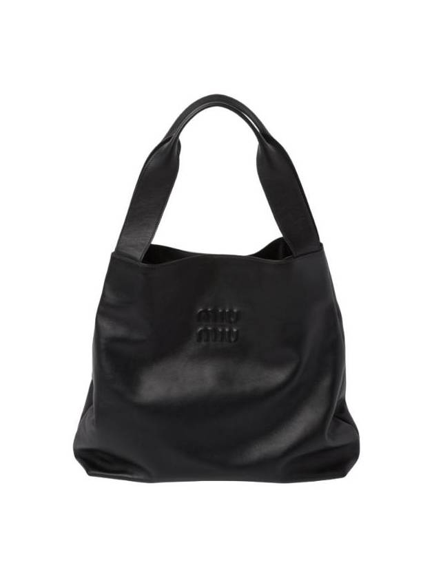 미우미우 레더 호보백 블랙 5BC119 2DDJ F0002