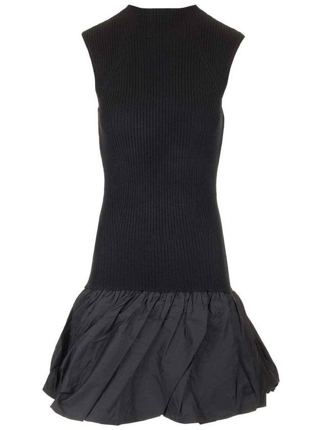 로테이트 니트 미니 드레스