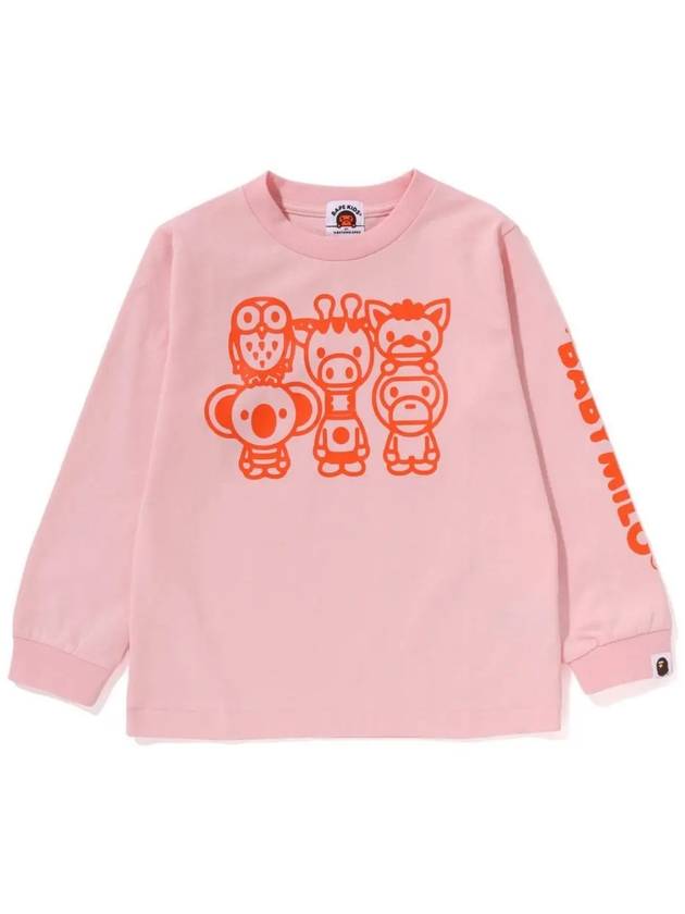 베이프 키즈 긴팔티 BABY MILO & FRIENDS LS TEE 2월 2L30 311 204