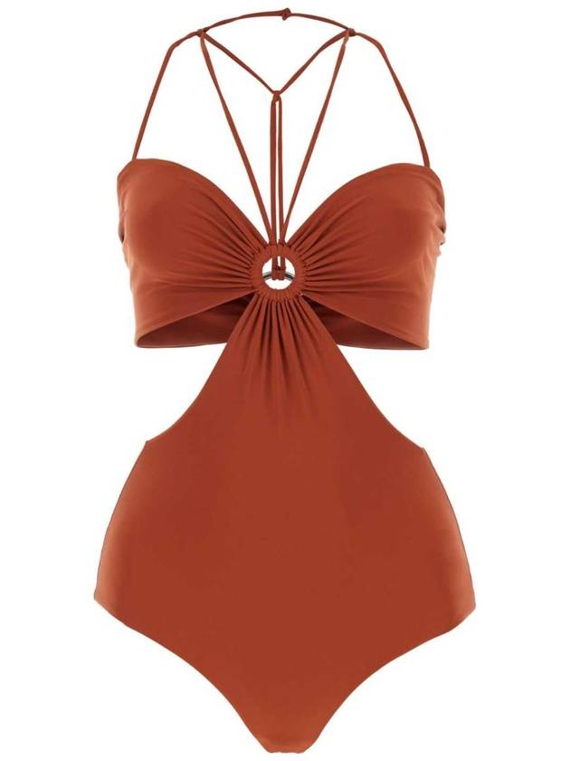 NENSI DOJAKA NDSS23SWIM001 BURORA 브릭 스트레치 폴리에스테르 수영복