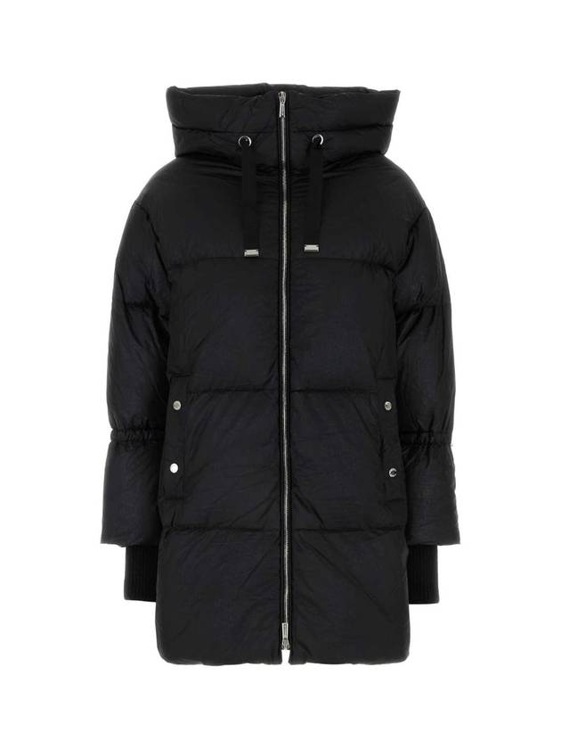 MOORER JUSTINETCN NERO 블랙 나일론 저스틴 다운 재킷