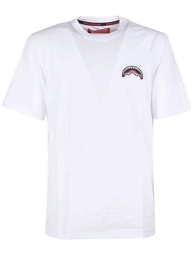 스프레이그라운드 타이거 프린트 크루넥 티셔츠 SP221_WHT