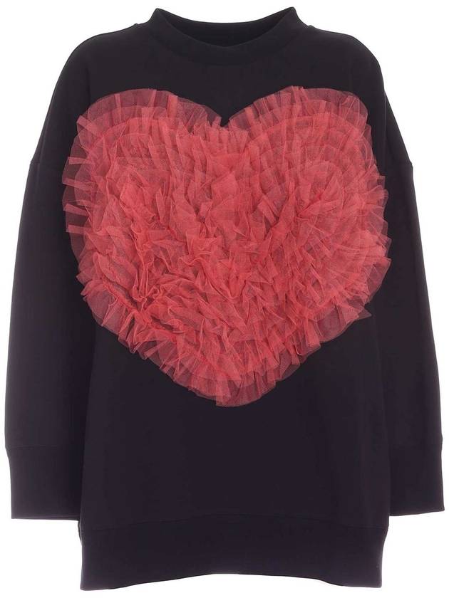 Vivetta Heart sweatshirt in black