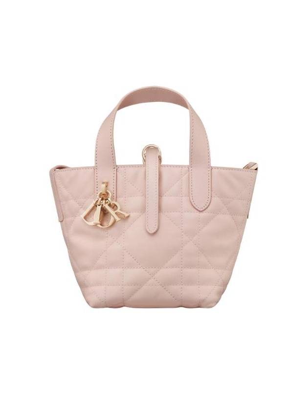 디올 뚜주흐 버티컬 나노 토트 백 매크로까나쥬 카프스킨 파우더 핑크 S6100OSNW M413