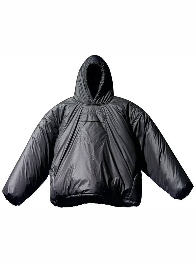 이지 갭 패딩 아노락 블랙