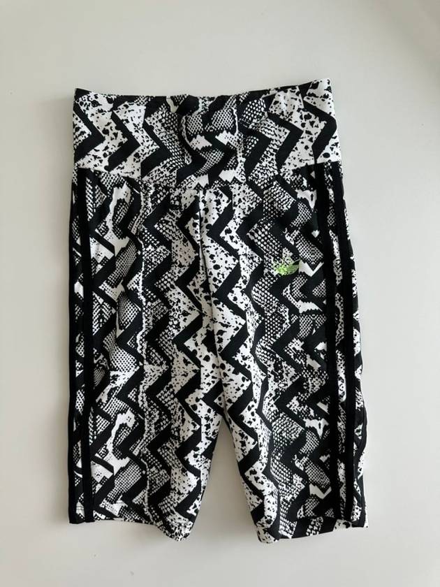 아디다스 바이커 레깅스 팬츠 GN9470 블랙 화이트 WOMENS