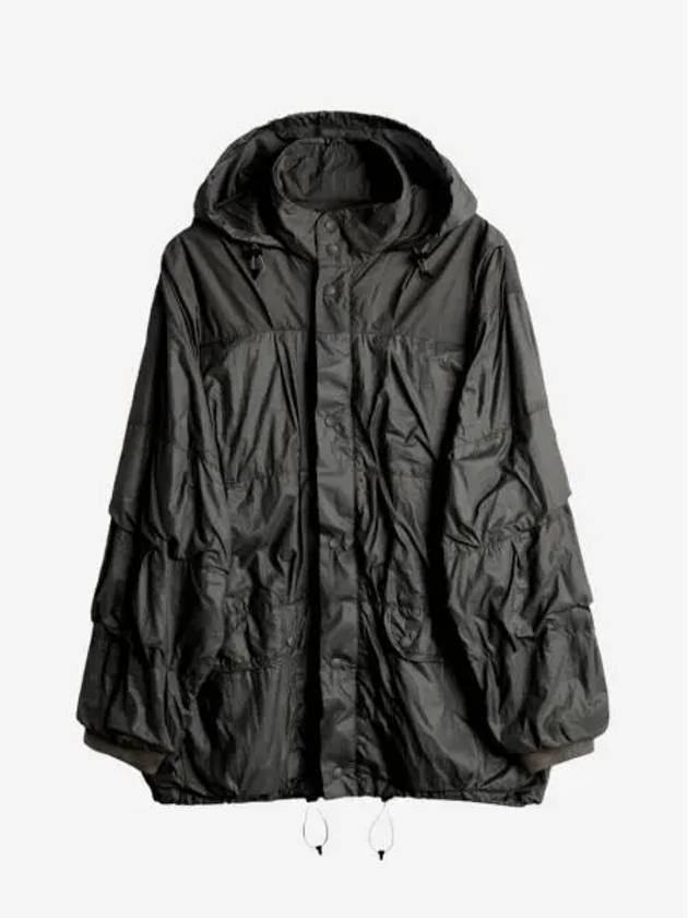 아워레가시 이그조스트 푸파 블랙 러버라이즈드 나일론 Our Legacy Exhaust Puffa Black Rubberized Nylon