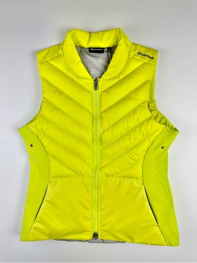 테일러메이드 경량 패딩 조끼 베스트 TD471 네온 그린 WOMENS L