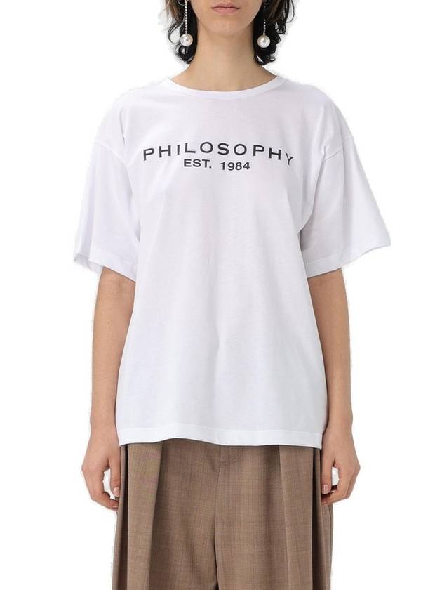 Philosophy Di Lorenzo Serafini 로고 프린트 크루넥 티셔츠