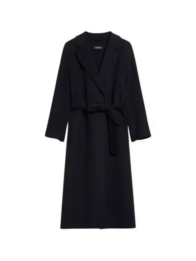 W S 막스마라 에스투리아 롱 울 코트 블랙 W S Max Mara Esturia Long Wool Coat Black