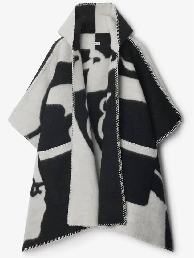 버버리 EKD 울 케이프 숄