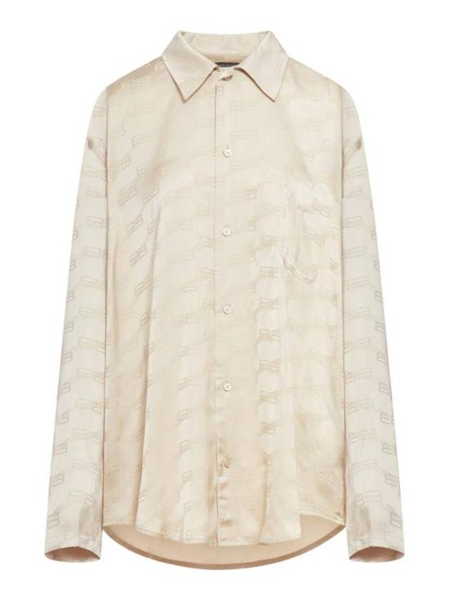 23FW 발렌시아가 셔츠 681631TMO681975 CHAMPAGNE BEIGE NUDE  NEUTRALS