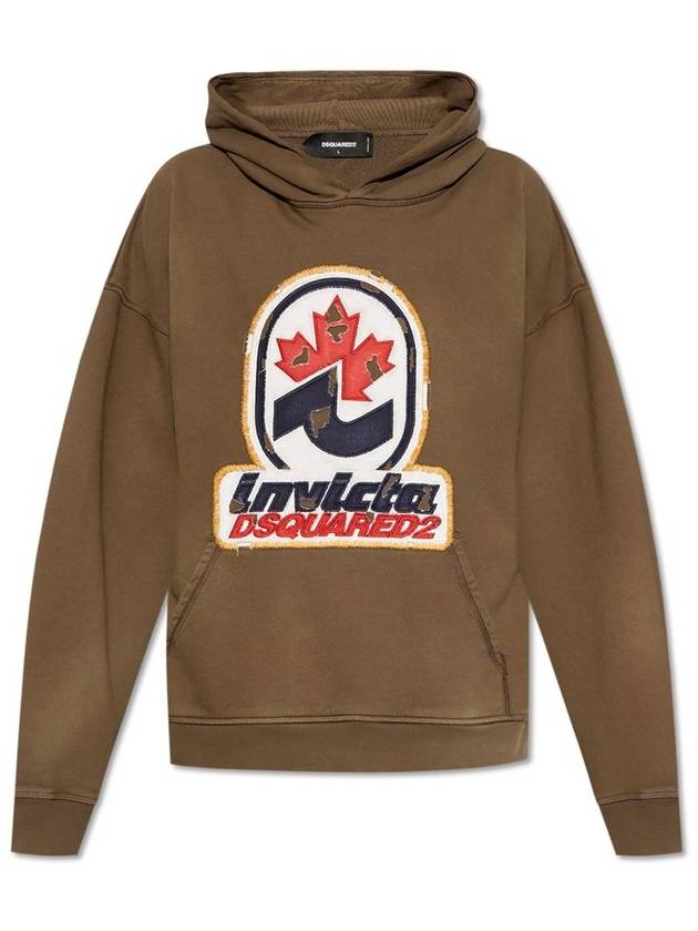 Dsquared2 로고 패치 후디