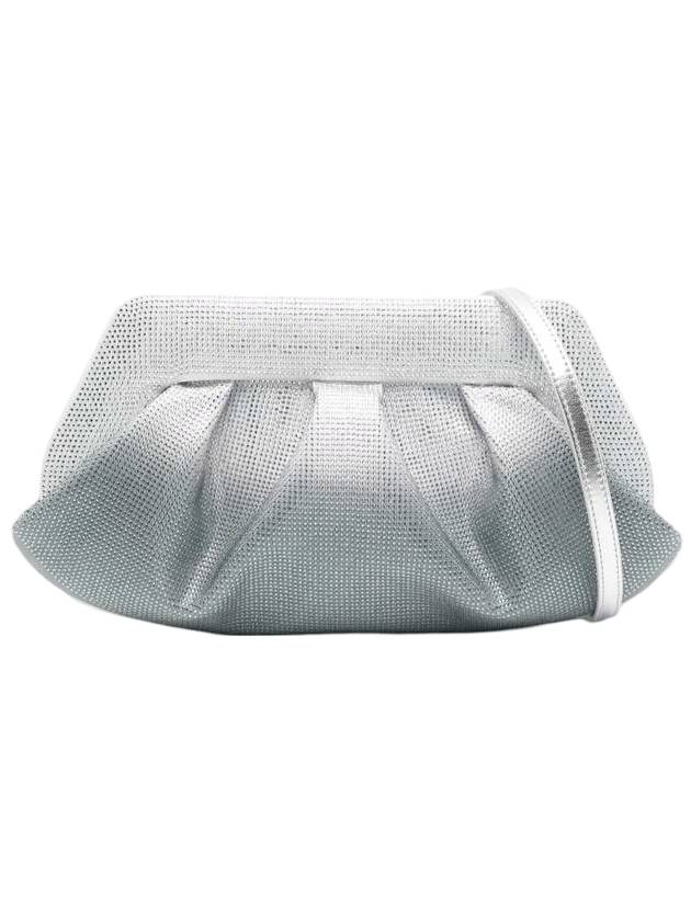 더 모아레 에메라 스트라스 디그레이드 클러치 백 실버 블랙