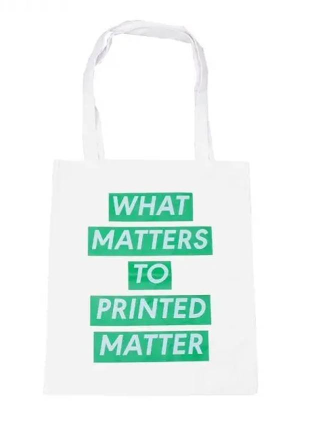 츄바스코 SCB003 SUMMER CAMPAIGN ECO BAG What matters to.. WHITEGREEN