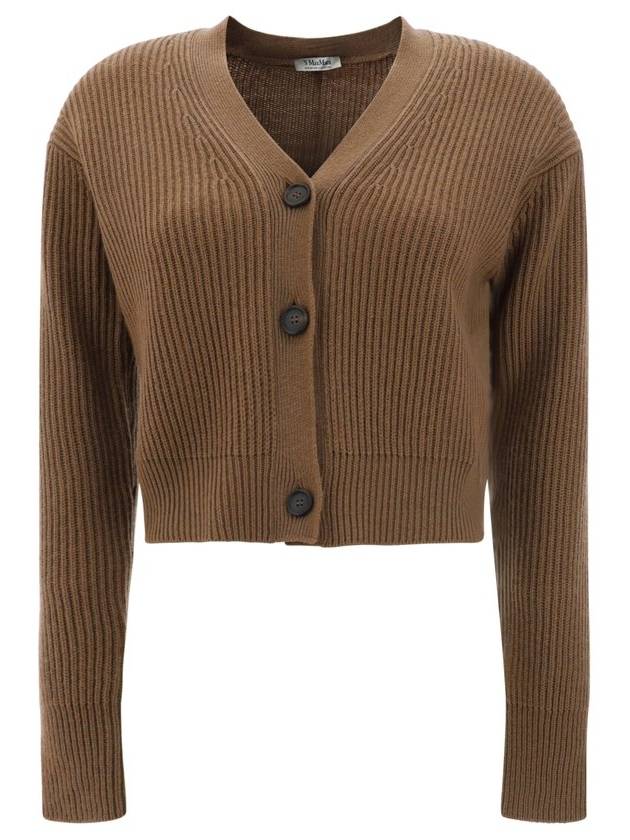 'S Max Mara 브이넥 버튼 가디건