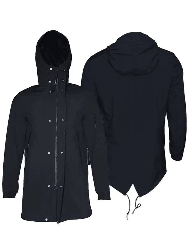 11주년 렌즈 와펜 후드 코트 네이비 04CMOW030A 888