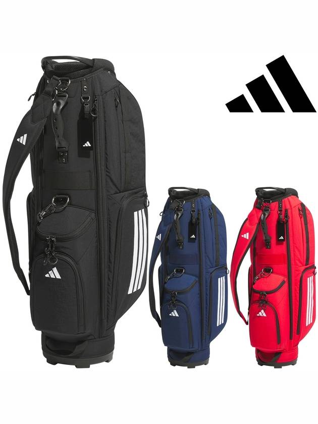아디다스 스트라이프 코듀라 캐디백 2025신제품 완벽한 필드 스타일링 4구 KVH34