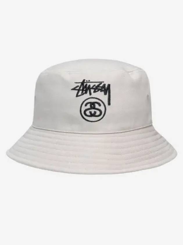 스투시 스탁 락 딥 버킷햇 스톤 Stussy Stock Lock Deep Bucket Hat Stone