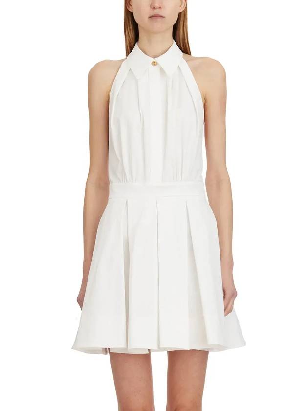 엘리자베타 프란키 가바딘 드레스 AB85452E2_360AVORIO