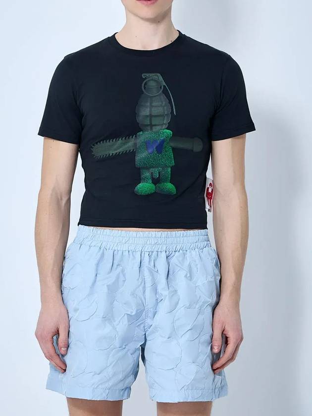 월터 반 베이렌돈크 토이테러 미니 티셔츠 8018CC34Black_None