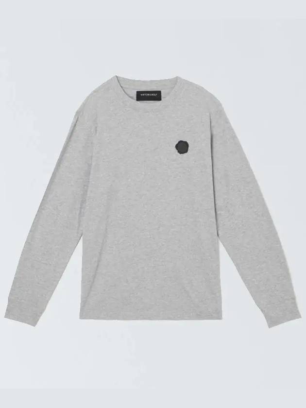 남성 빅터앤롤프 22FW 러버패치 그레이 롱슬리브티 MJ060 31 55122