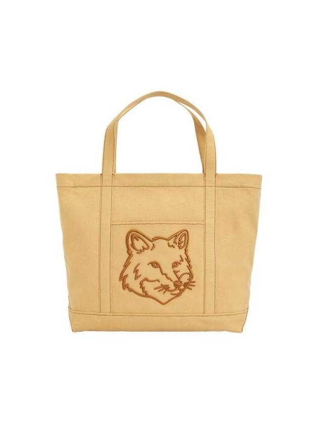 메종 키츠네 폭스 헤드 라지 토트백 베이지 LW05104WW0107 0102