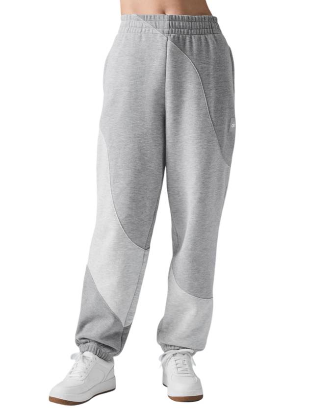 알로 요가 메이크 웨이브 트랙 팬츠 그레이