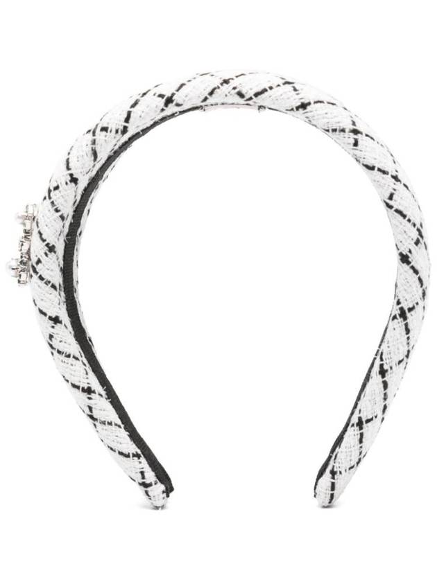 로저비비에 여성 RV FLOWERS STRASS PEARL HEADBAND REWAC4502015P9B001