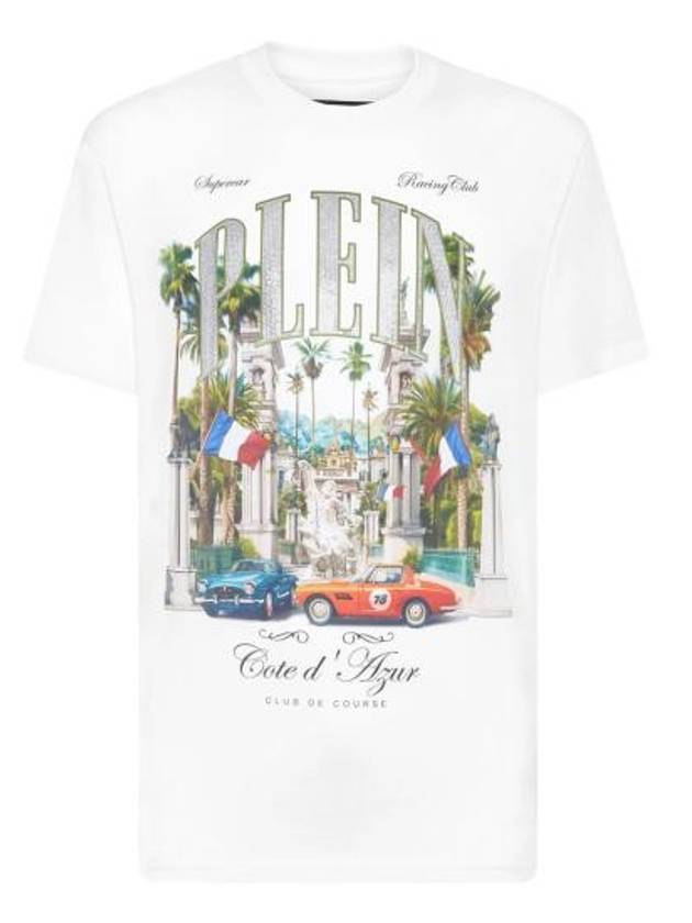 25SS 필립 플레인 반팔 티셔츠 MTK8248 PJY002N 01