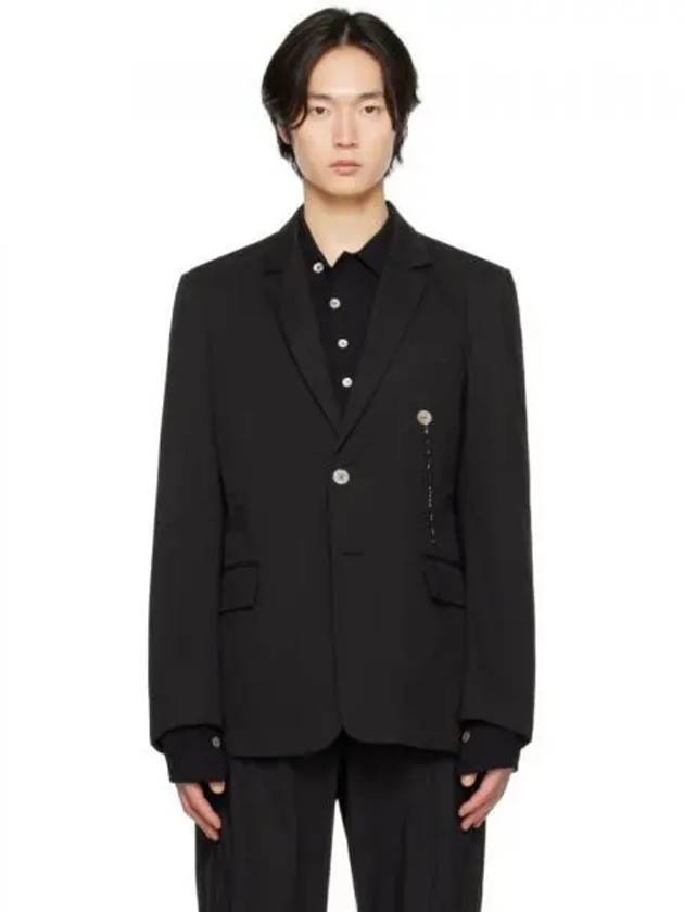 혜인서 블랙 코튼 블레이저 KK9514413B