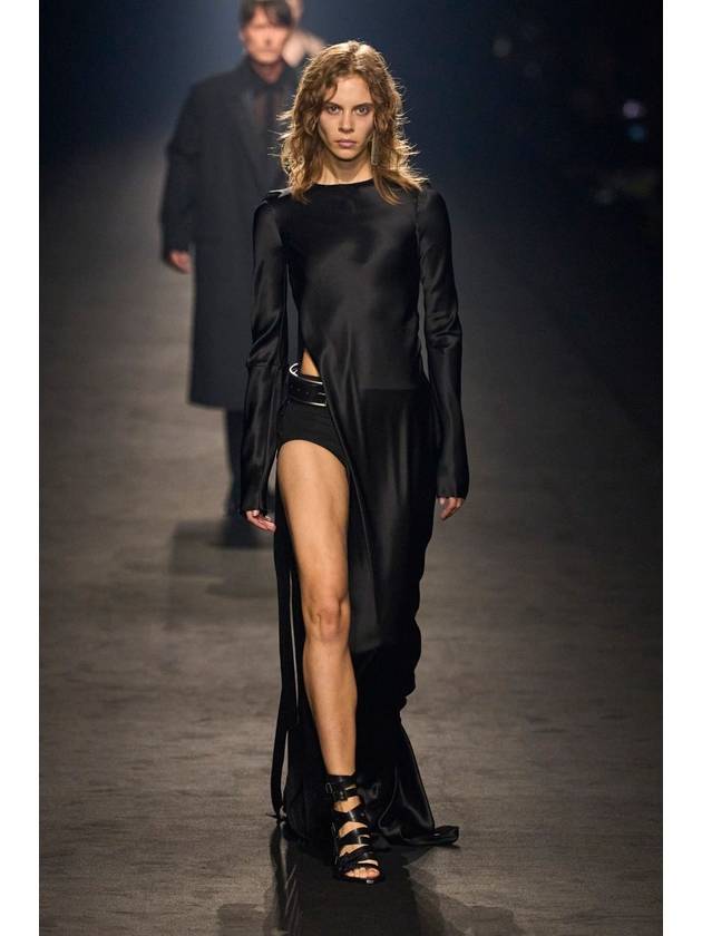 ANN DEMEULEMEESTER WOMAN BLACK LINGERIE