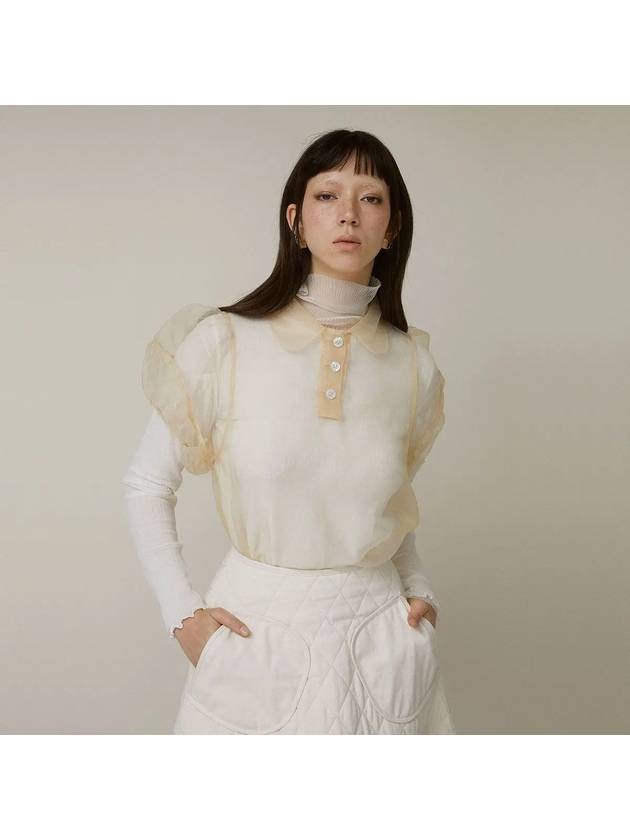 ORSO ORGANZA BLOUSE CR 오르소 오간자 블라우스 크림