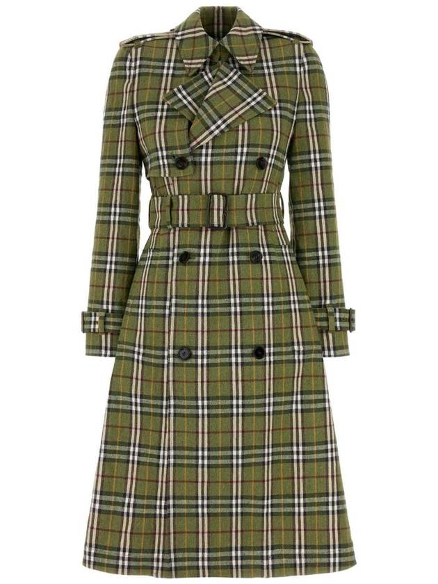 버버리 Embroidered stretch linen trench coat 8102945 A5804