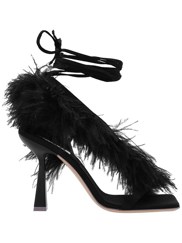 Sebastian Milano Feather detailed Wrap Sandals