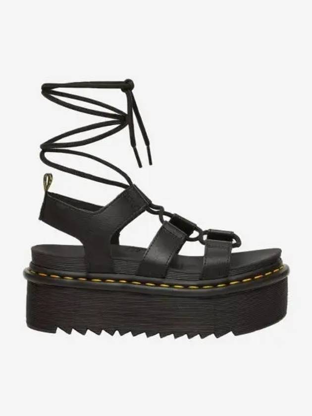 닥터마틴 우먼 나틸라 아테나 레더 글래디에이터 플랫폼 샌들 블랙 Dr. Martens Women Nartilla Athena Leather Gladiator Platform Sandals Black