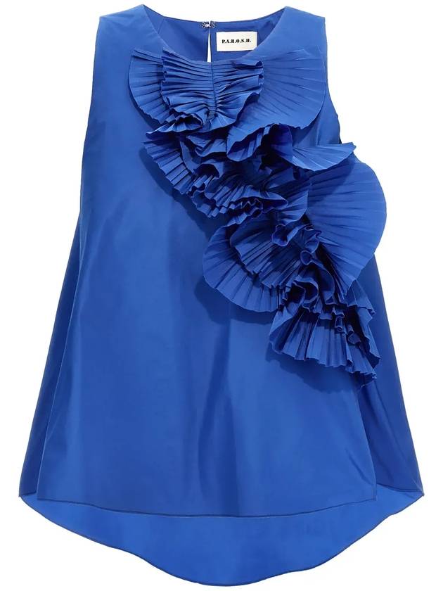 P.A.R.O.S.H. 우아한 핌피 러플 탑 D313082PIMPY_046