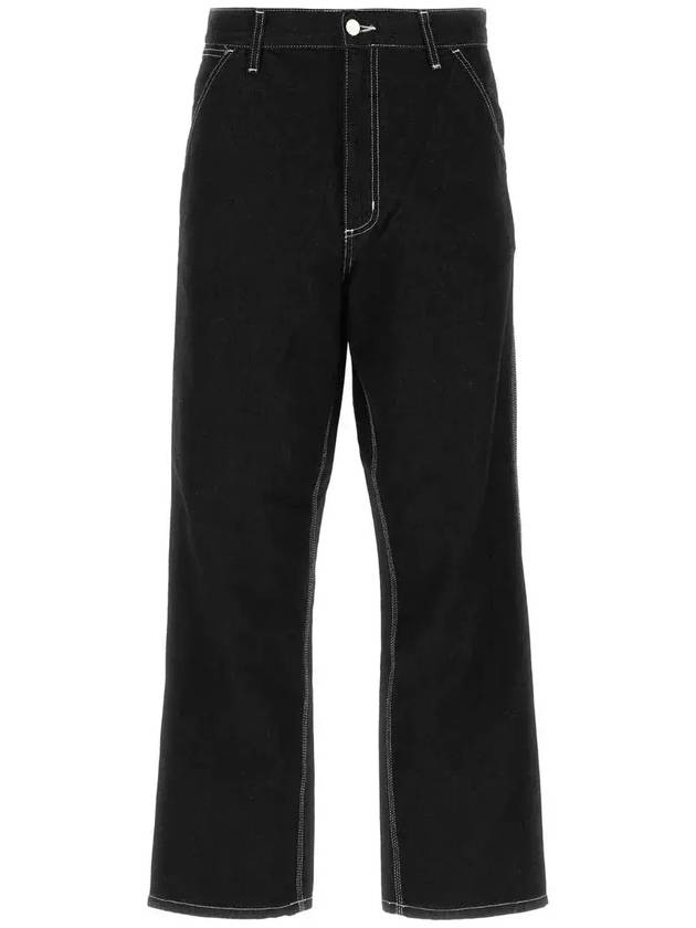 Carhartt WIP 심플 미드라이즈 스트레이트 레그 진 I022947_892Y32