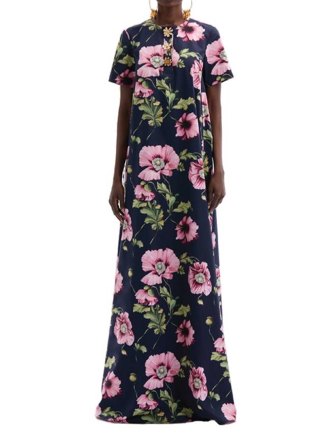POPPY COTTON POPLIN CAFTAN