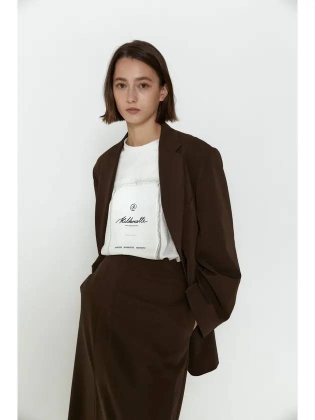 킬루엣 여성 앤젠 자켓 브라운